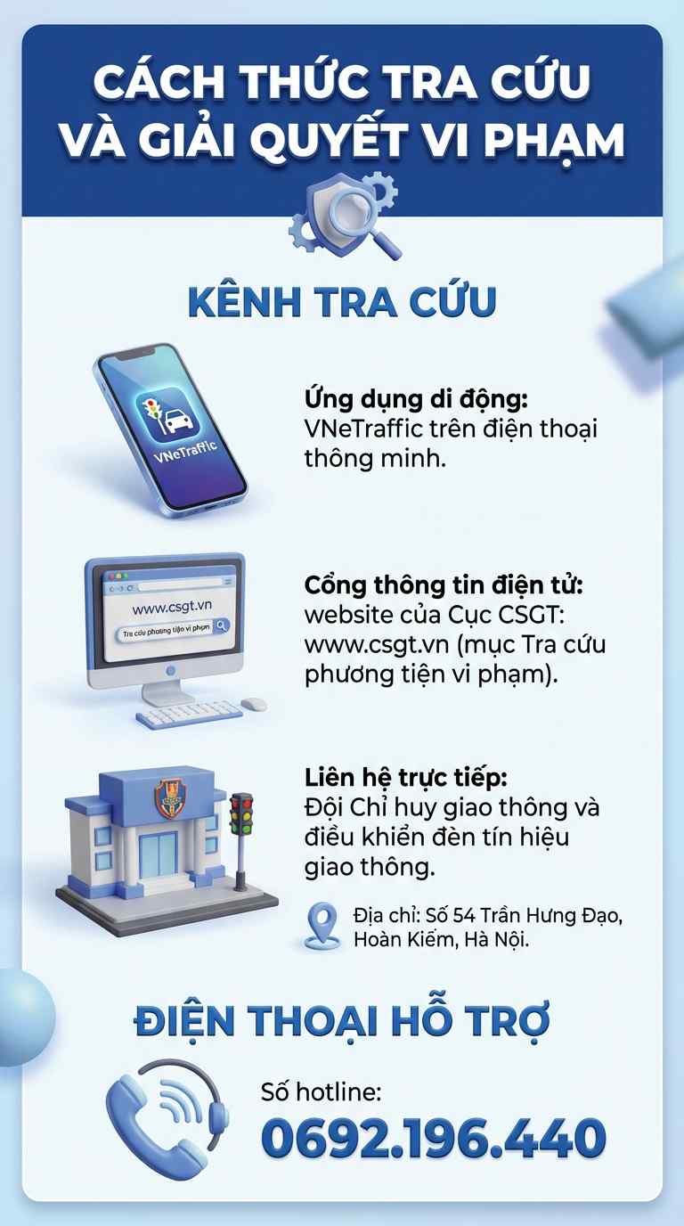 Cách tra cứu phạt nguội