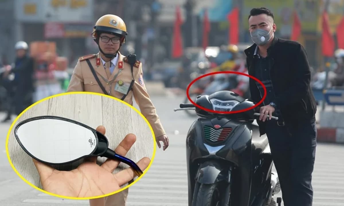 Mức phạt lỗi không có gương chiếu hậu