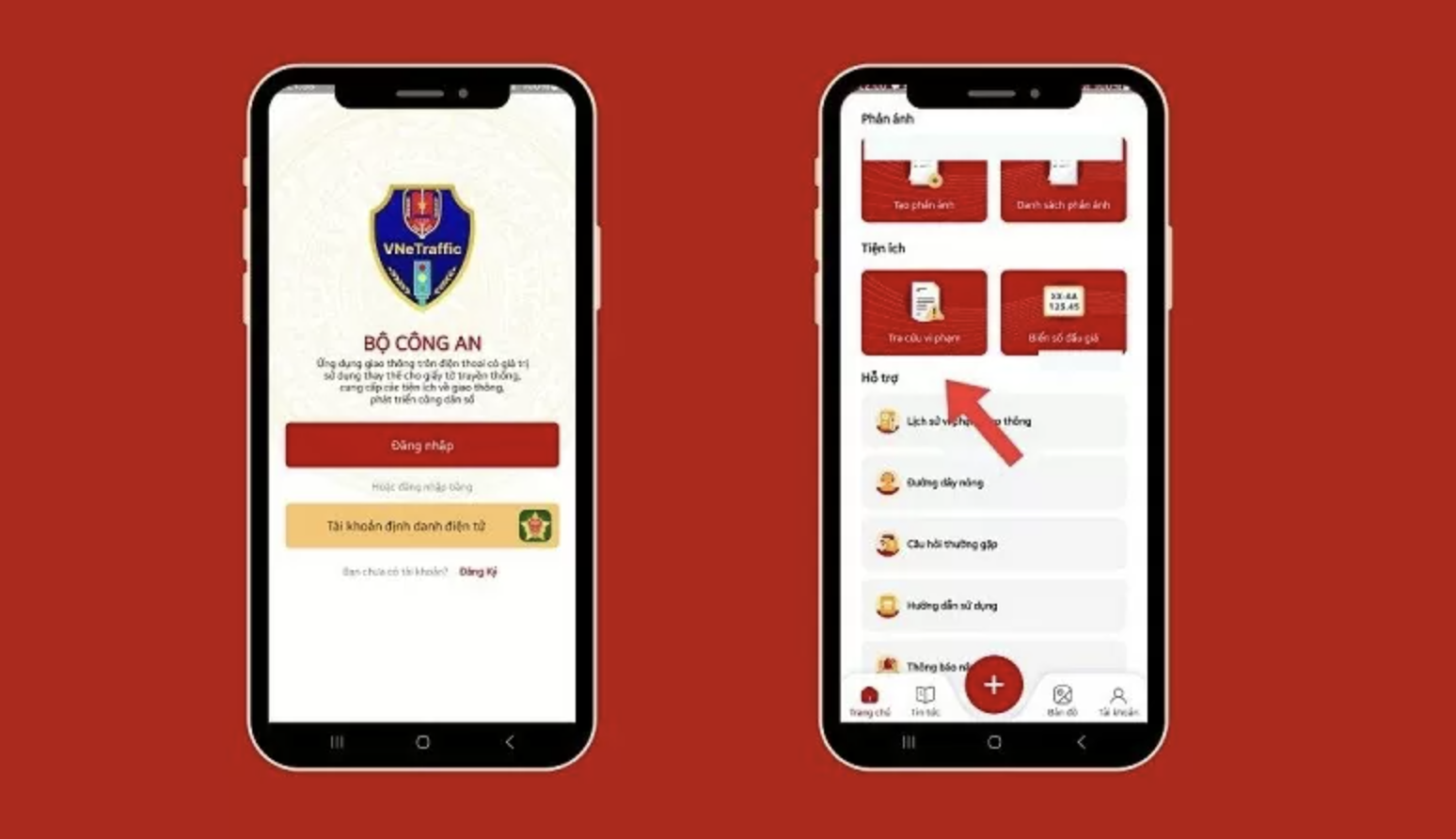 Tra cứu phạt nguội thông qua ứng dụng VnTraffic