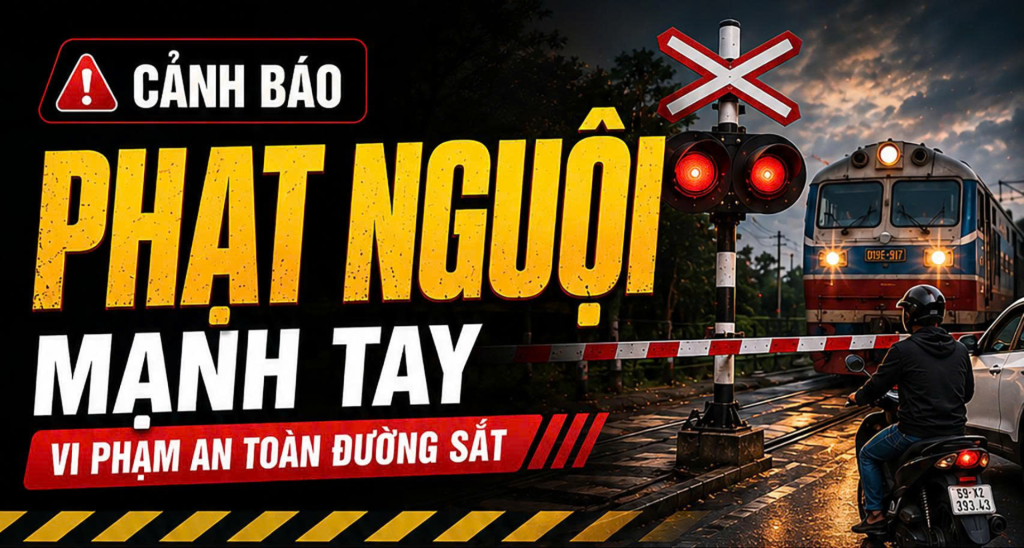 Cảnh báo phạt nguội vi phạm an toàn đường sắt, mức phạt tới 20 triệu đồng 3 canh bao phat nguoi vi pham an toan duong sat 1
