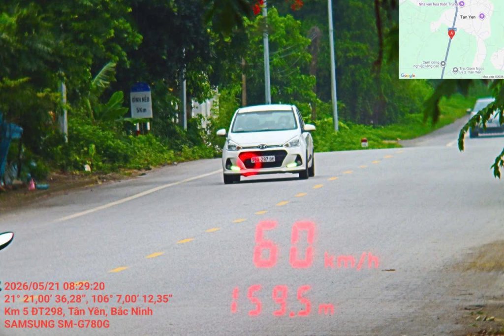 Bắc Ninh: Phạt nguội 749 trường hợp chạy quá tốc độ từ 18–24/5/2026