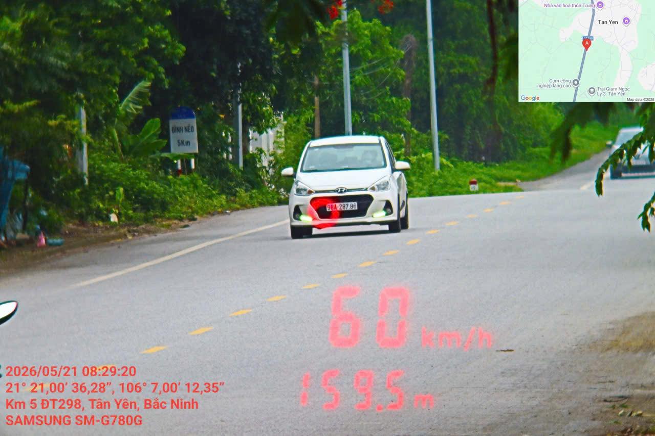 Bắc Ninh: Phạt nguội 749 trường hợp chạy quá tốc độ từ 18–24/5/2026 1 Bắc Ninh: Phạt nguội 749 trường hợp chạy quá tốc độ từ 18–24/5/2026