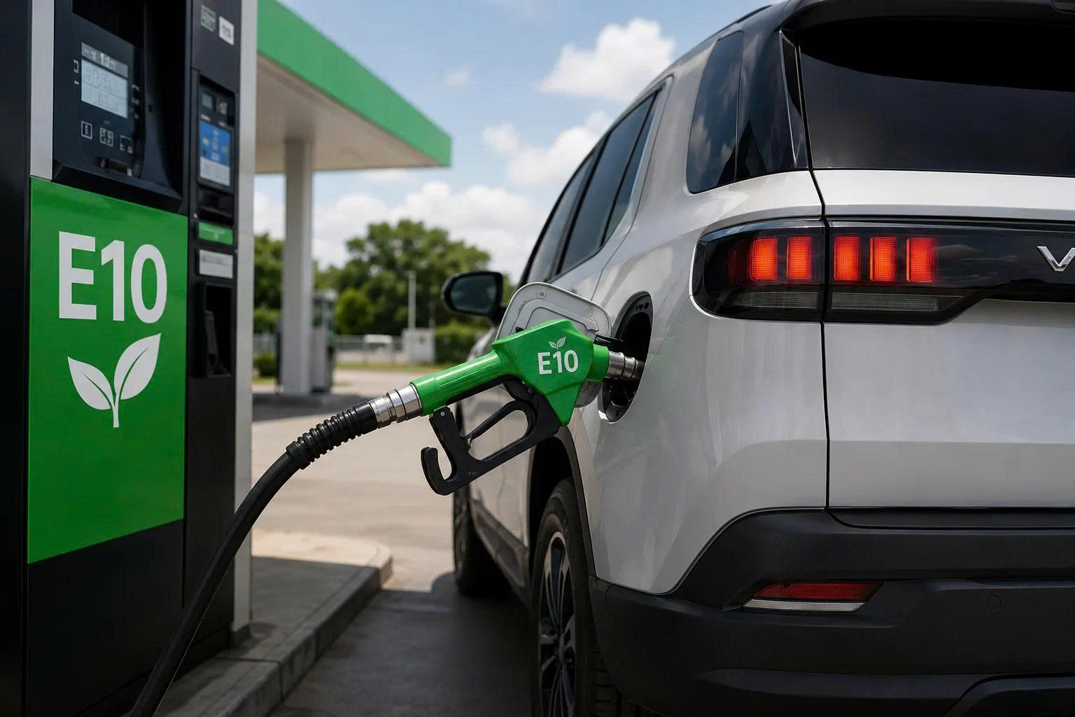 Xe dùng xăng E10 có ảnh hưởng động cơ không?