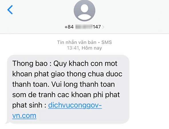Tây Ninh cảnh báo chiêu trò lừa đảo qua thông báo phạt nguội giao thông, người dân cần đặc biệt cảnh giác