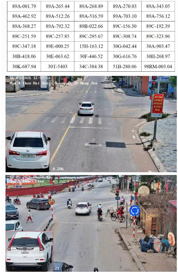 Phạt nguội Hưng Yên